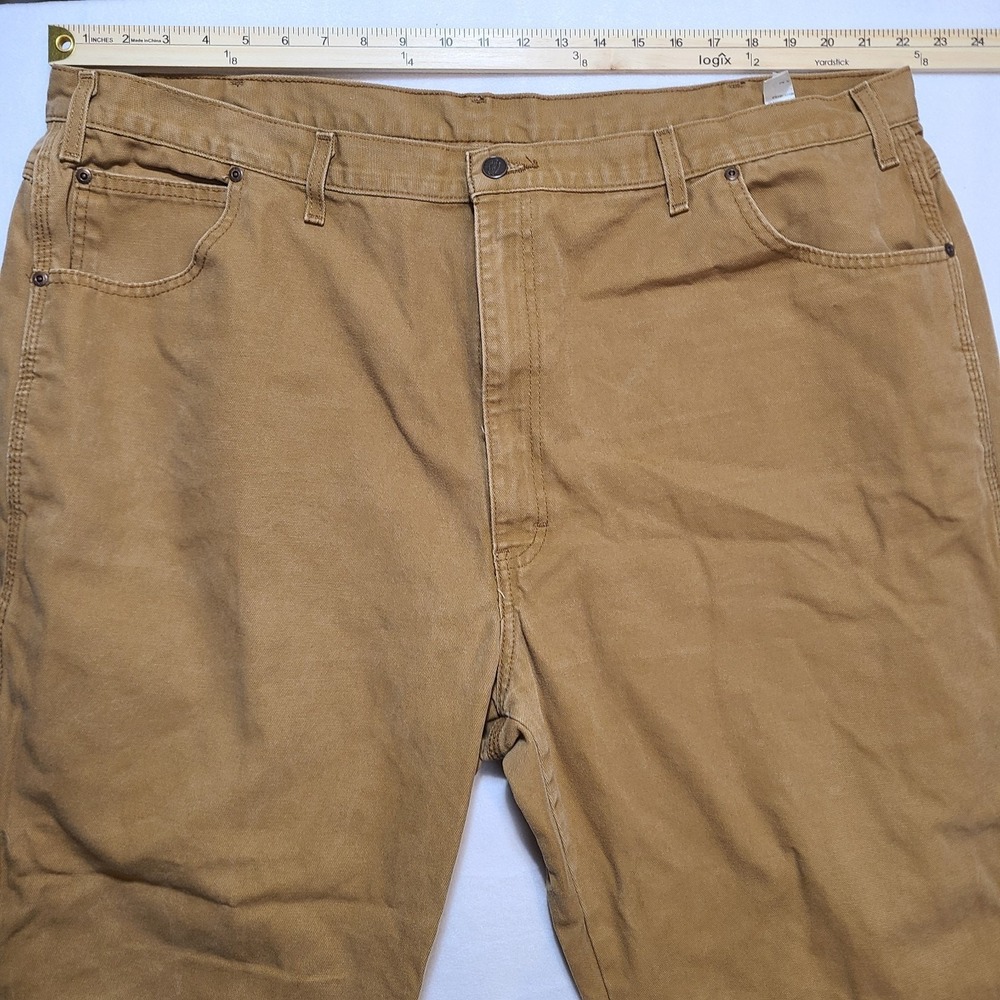 Vintage Dickies Men's Carpenter Pants Brown Duck Canvas Workwear Utility 46 x 30